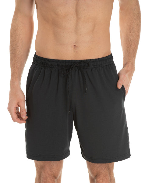 Kit 3 Bermudas Dry Fit Pretas–Confortável
