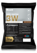 3W WHEY PROTEIN 1KG - GROWTH SUPPLEMENTS–Premium