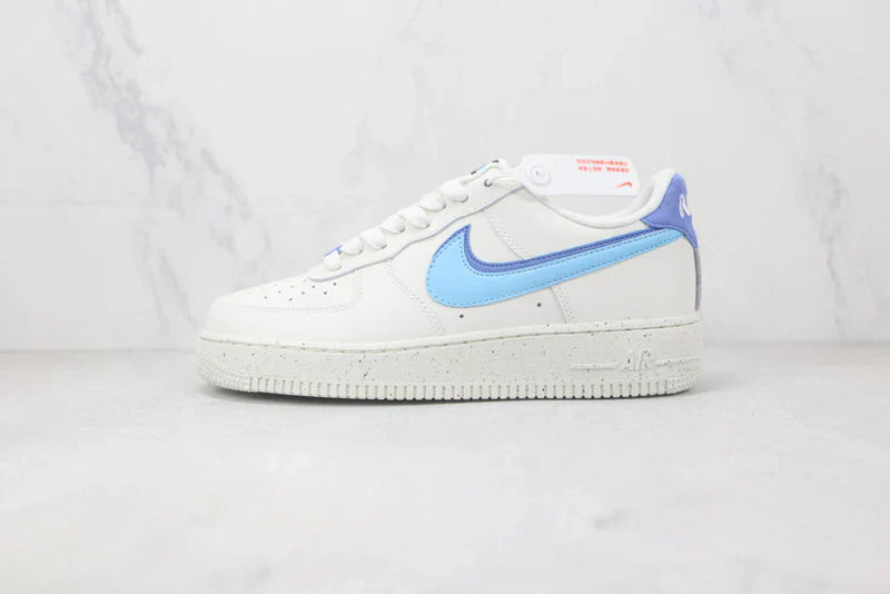 Nike Air Force 1 82 Double Swoosh White Mdium Blue–Premium