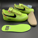 Nike Air force 1 Low Off White Volt–Clássico
