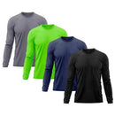 Kit 4 Camiseta Masculina Segunda Pele Proteo Solar UV Trmica Praia Manga Longa Blusa Camisa–Premium