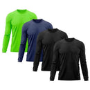 Kit 4 Camiseta Masculina Segunda Pele Proteo Solar UV Trmica Praia Manga Longa Blusa Camisa–Premium