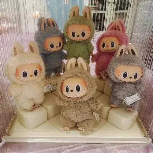 Chaveiro Real Labubu V1 V2 Blind Box Sit Party Action Popmar–Premium