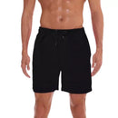 Kit Shorts Bermuda Camiseta Fitness Corrida MASCULINA ALGODO 303 - PretoCinza–Clássico
