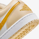 Air Jordan 1 Low Pale Vanilla White Yellow Ochre–Confortável
