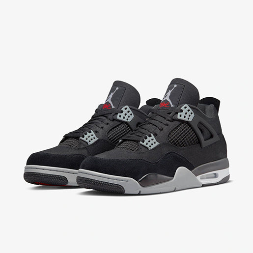 Air Jordan 4 Black Canvas–Premium