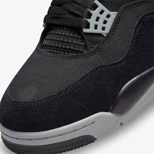 Air Jordan 4 Black Canvas–Premium