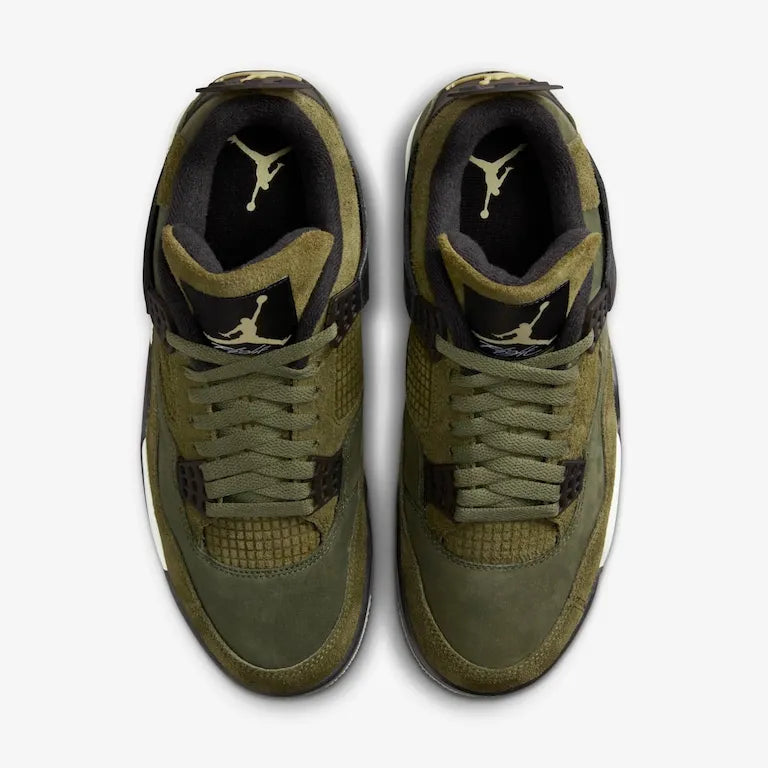 Air Jordan 4 Medium Olive–Clássico
