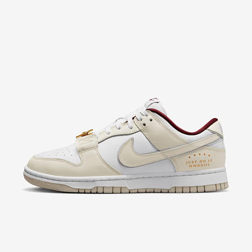 Dunk Low Just Do It White Phantom–Elegante