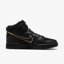 SB Dunk High FAUST Black Gold–Elegante