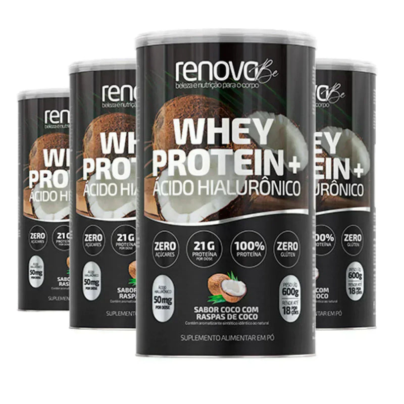 Whey Protein com cido Hialurnico mais completo do Brasil em 4 sabores–Clássico