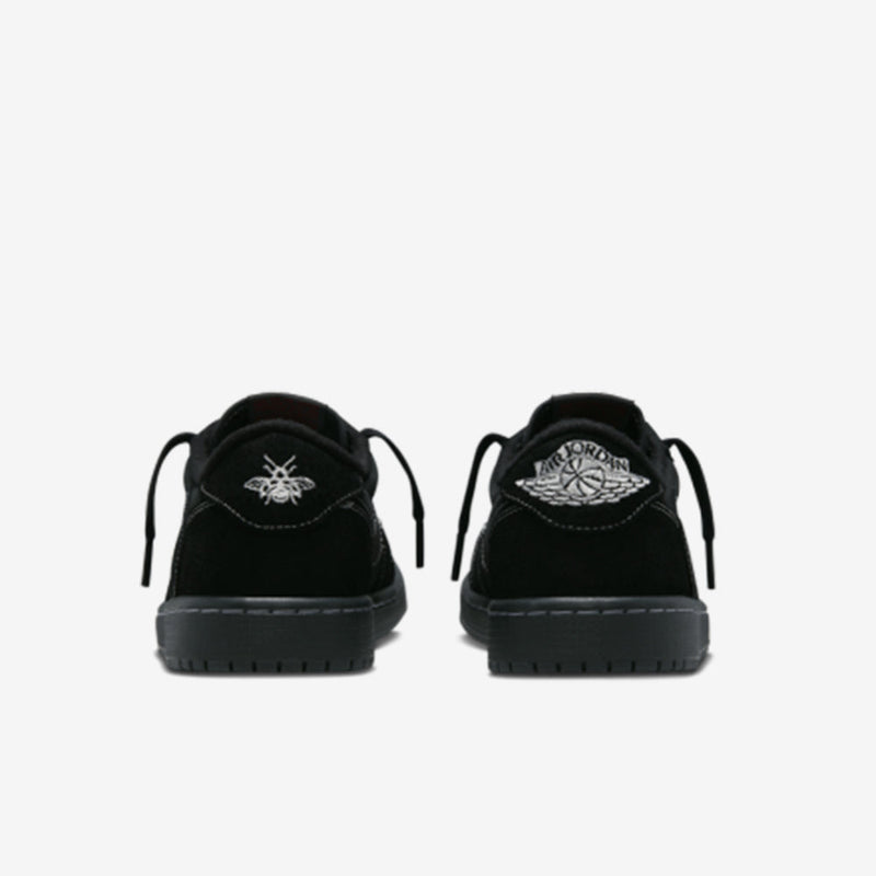 Travis Scott x Air Jordan 1 Low Black Phantom–Elegante