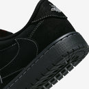Travis Scott x Air Jordan 1 Low Black Phantom–Elegante